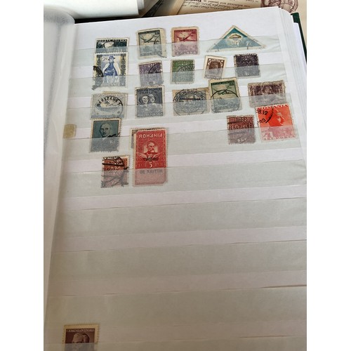 439 - Stamp album, collectors miniature shoes & cigarette cards