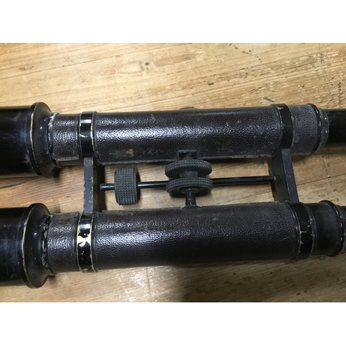 472A - Antique French binoculars and pair of Tecnar 10x50 binoculars