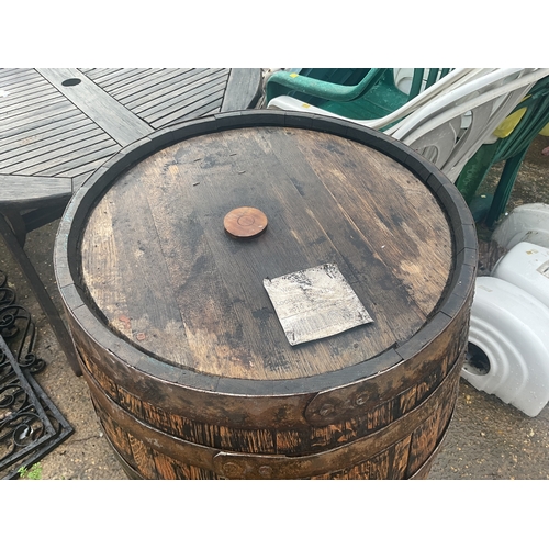 54B - 44 gallon whiskey barrel