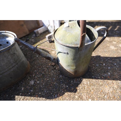 22 - Galvanised watering can