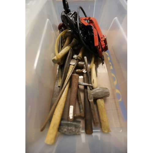 282 - 2 tubs of various tools, etc