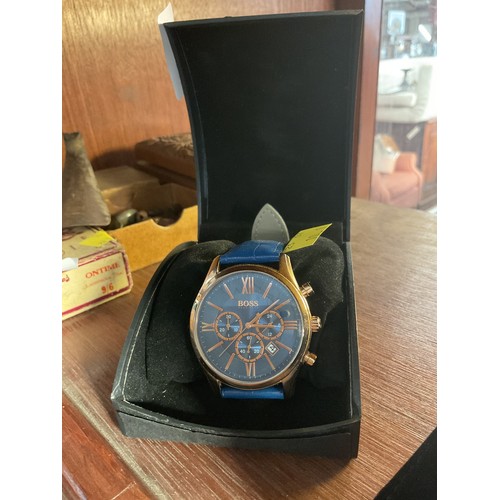 439 - Boss watch - blue face