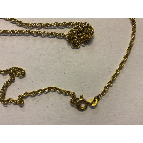 455 - Stamped 375 gold chain and bracelet - total weight 8.4 g