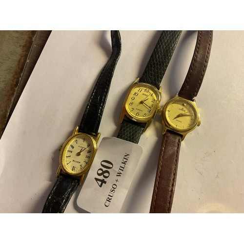 480 - 4 x various ladies watches