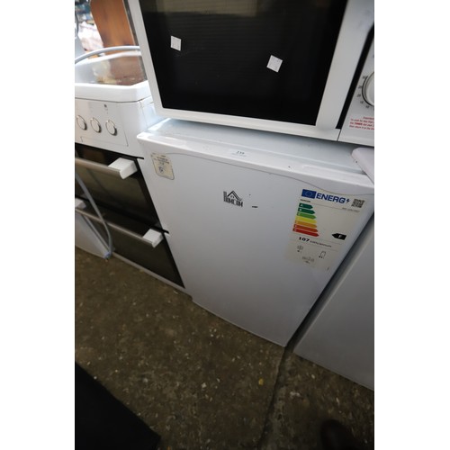 186 - Homcom fridge - warranted until 12 noon Tuesday following the above sale