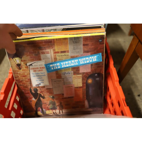 290 - Crate & case of LP records