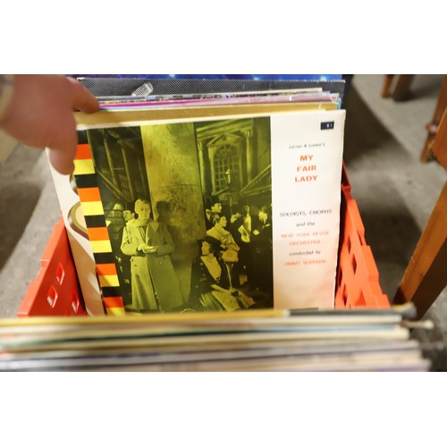 290 - Crate & case of LP records