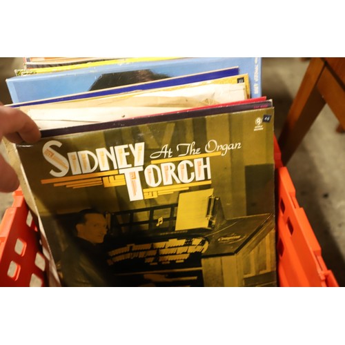 290 - Crate & case of LP records