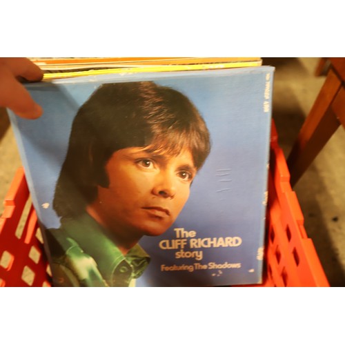 290 - Crate & case of LP records