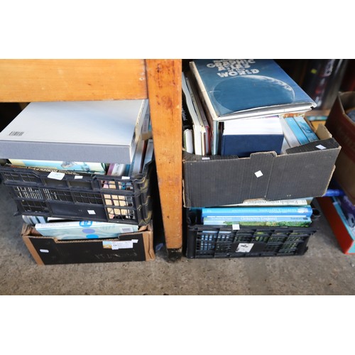 336 - 4 boxes of various books