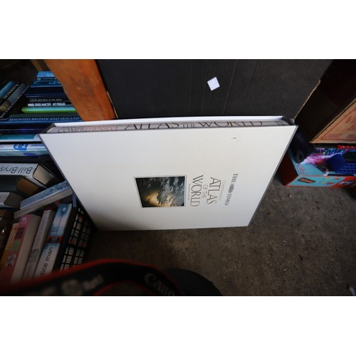 336 - 4 boxes of various books