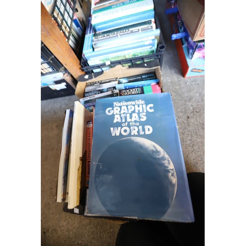 336 - 4 boxes of various books