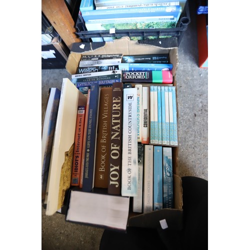 336 - 4 boxes of various books