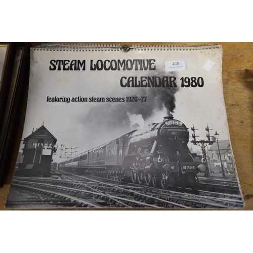 347 - Qty of past railway calenders