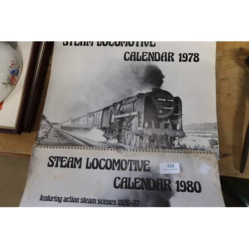 347 - Qty of past railway calenders