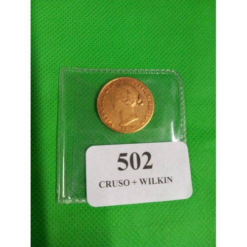 406 - Gold sovereign Sydney mint 1870