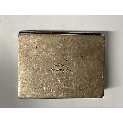 410 - Small Anthony Hawksley hallmarked silver box - 55.23 gms