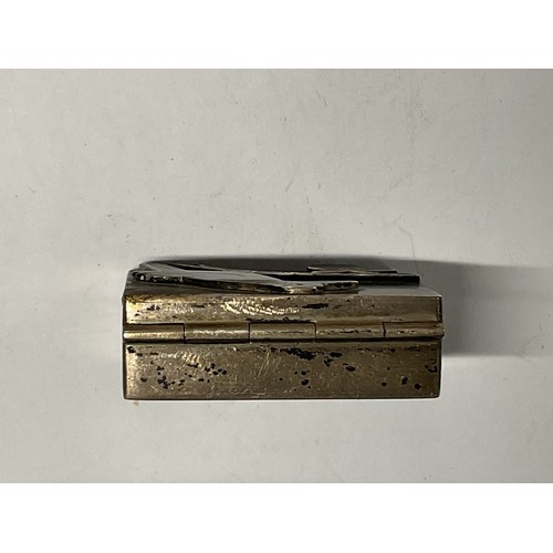 410 - Small Anthony Hawksley hallmarked silver box - 55.23 gms