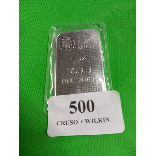 413 - Royal mint 3 graces 1oz silver bar