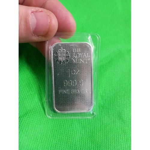 413 - Royal mint 3 graces 1oz silver bar