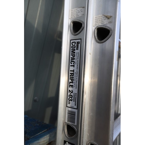 6 - Compact triple 2.03m extension ladder
