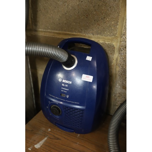 105 - Bosch hoover - warranted until 12 noon Tuesday following the above sale