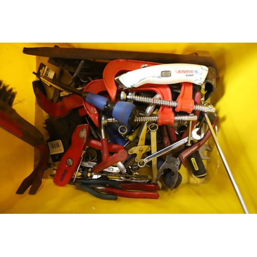 113 - Assorted tools (yellow box)