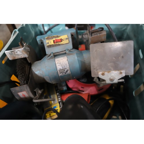 114 - Corded power tools (green box) - to be rewired by a qualified electrician