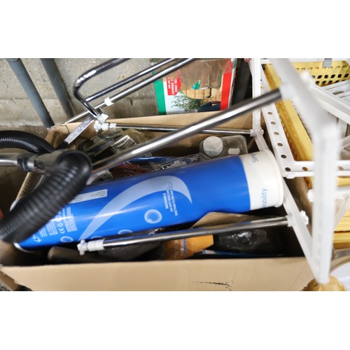 122 - 2 boxes of tools, petrol cans, etc