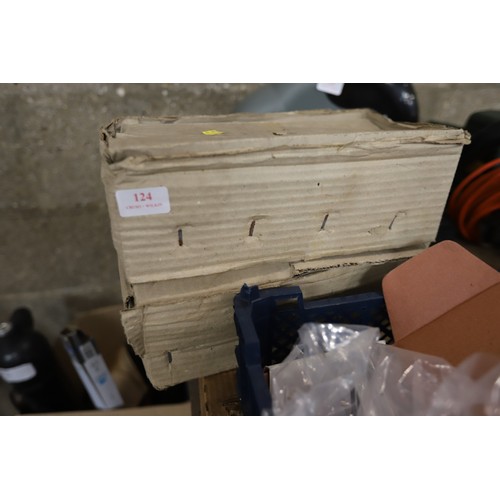 124 - 2 semi recessed porcelain soap holders