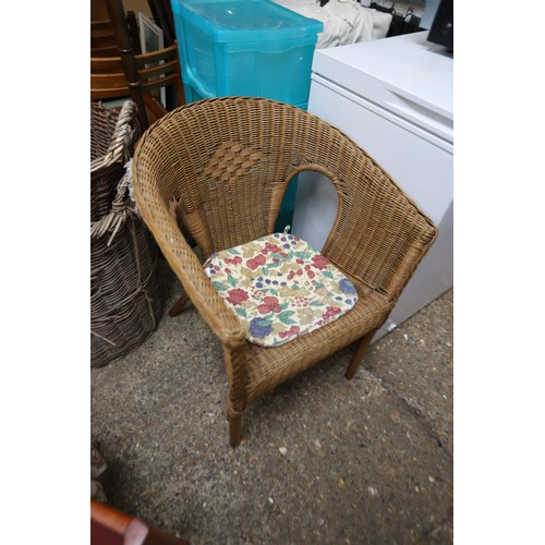 162 - Bookcase, 2 chairs, footstool, plastic storage