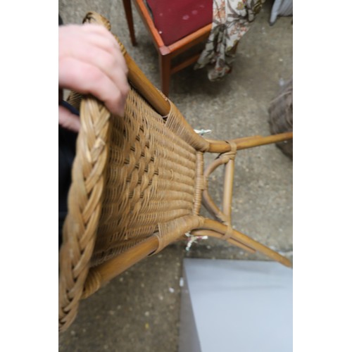 162 - Bookcase, 2 chairs, footstool, plastic storage