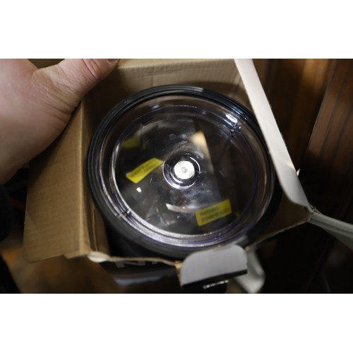 283 - Ninja stackable chopper & Russell Hobbs hand blender - warranted until 12 noon Tuesday following the... 