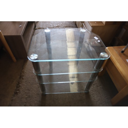 603 - Glass TV/music stand