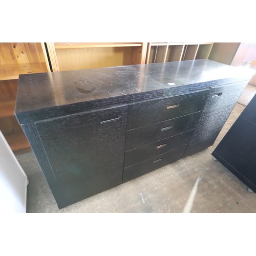 607 - Black ash sideboard