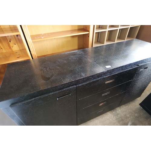 607 - Black ash sideboard