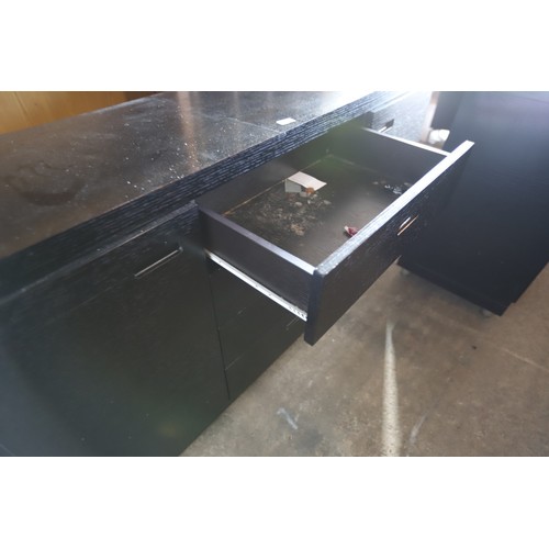 607 - Black ash sideboard