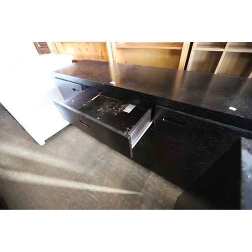 607 - Black ash sideboard