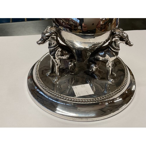 411 - Silver plated inkwell