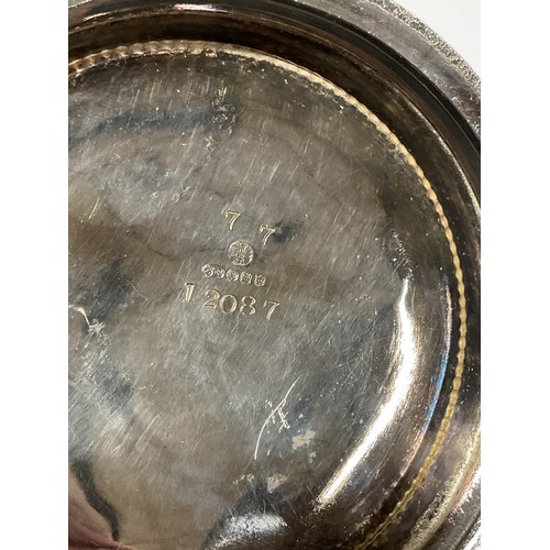 411 - Silver plated inkwell