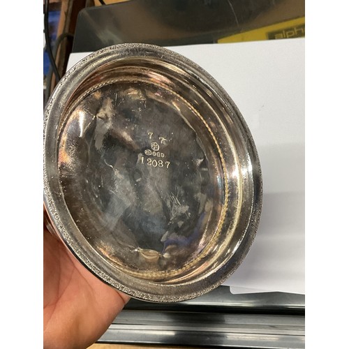 411 - Silver plated inkwell