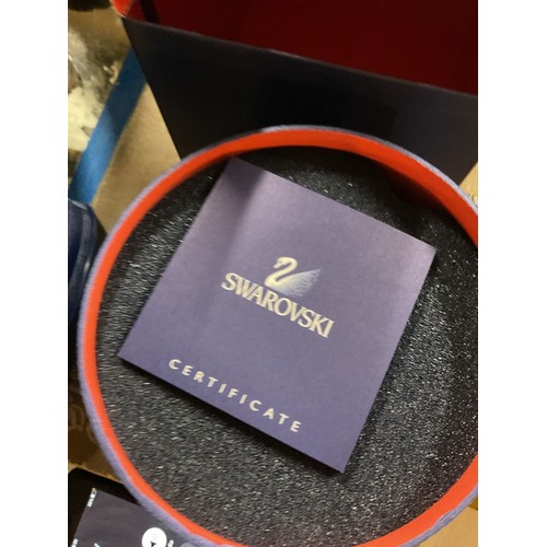 511 - Swarovski crystal boxed fish x2