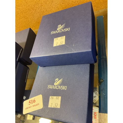 516 - Swarovski crystal starfish, shell, clam