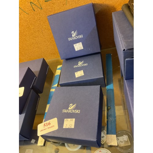 516 - Swarovski crystal starfish, shell, clam