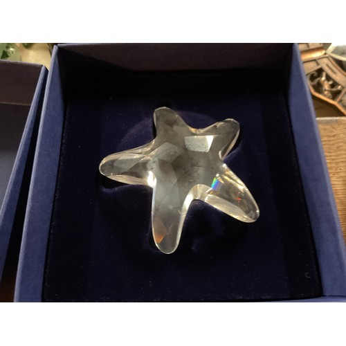 516 - Swarovski crystal starfish, shell, clam