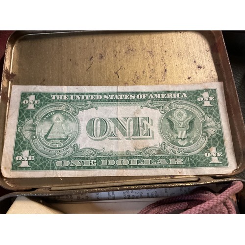 533 - Box, incl qty of stamps, few coins, etc