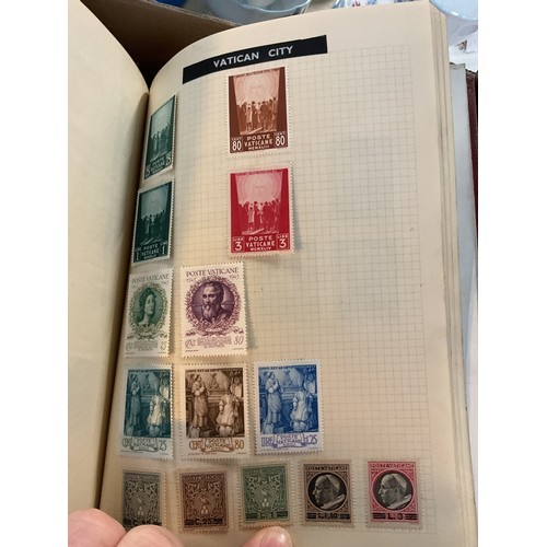 533 - Box, incl qty of stamps, few coins, etc