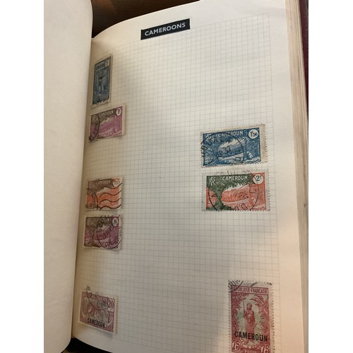 533 - Box, incl qty of stamps, few coins, etc