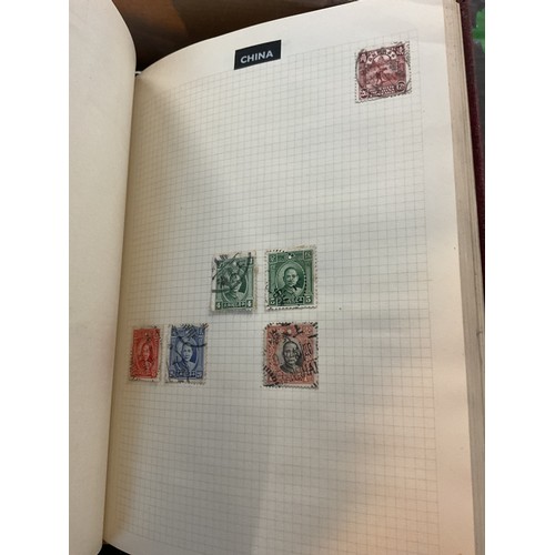 533 - Box, incl qty of stamps, few coins, etc