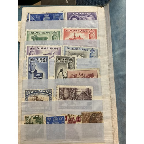 533 - Box, incl qty of stamps, few coins, etc